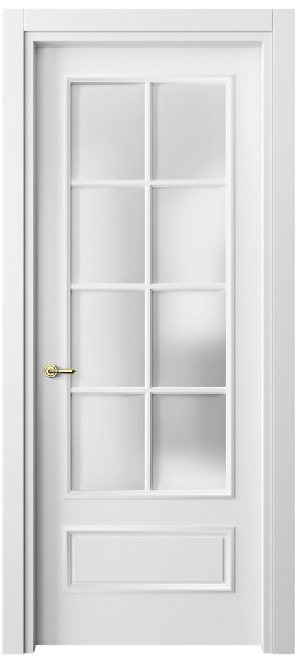 Дверь межкомнатная Paris 8112 Матовый белоснежный Сатинированное стекло Гладкий наличник МБЛ Цена 72399 ₽ Наличники уже входят в базовый комплект. Фабрика дверей Волховец 8 (800) 551 43 19 Межкомнатная дверь Paris 8112 Матовый белоснежный Сатинированное стекло Цена 72399 ₽| Volhovec