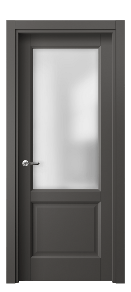 Межкомнатная дверь Галант 1422 ПЭТ графитовый Сатинированное стекло Цена 28149 ₽ | Volhovec