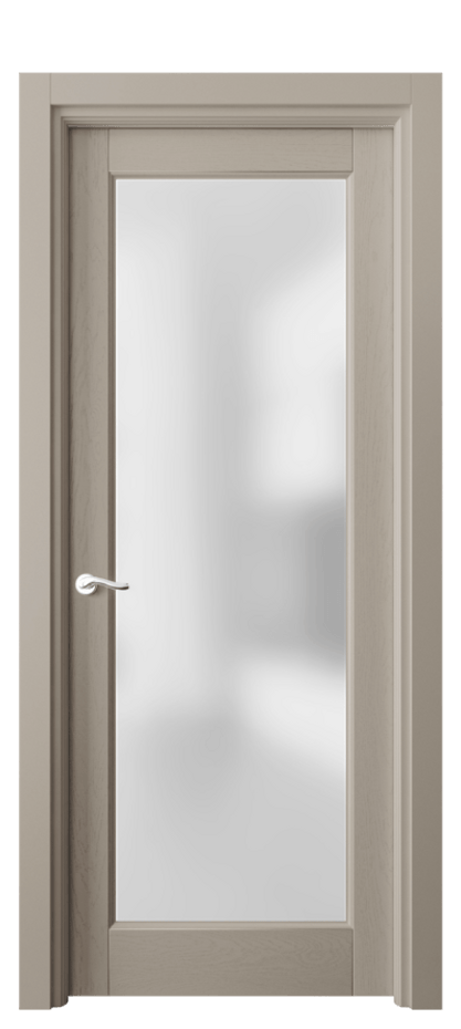 Межкомнатная дверь Lignum 0700 Дуб бисквитный Сатинированное стекло Цена 135520 ₽ | Volhovec