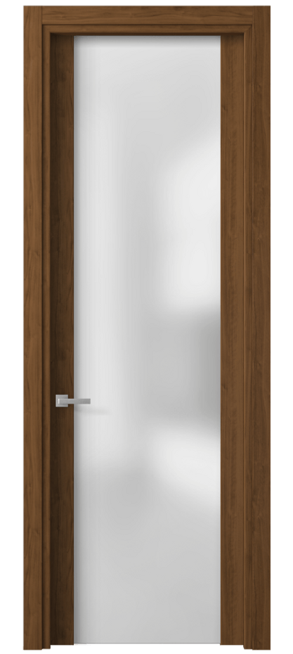 Межкомнатная дверь Планум 4114 Лесной орех Сатинированное стекло Цена 44440 ₽ | Volhovec