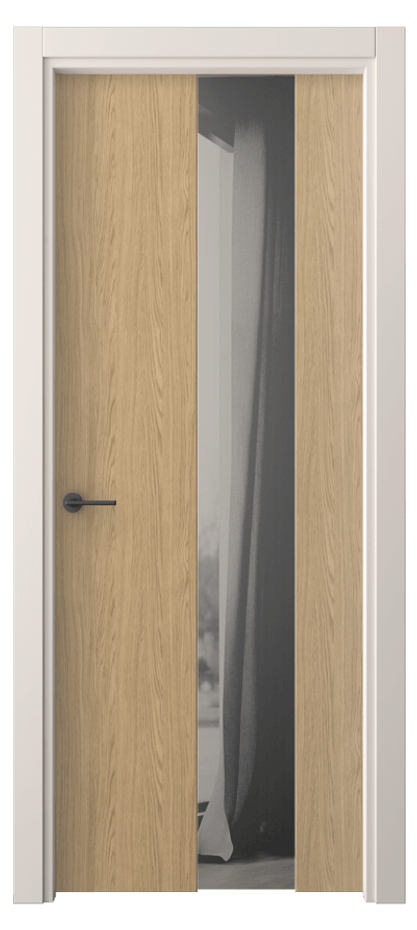 Межкомнатная дверь Фридом 4226 Жемчужный дуб Двустороннее серое зеркало, триплекс Цена 38470 ₽ | Volhovec