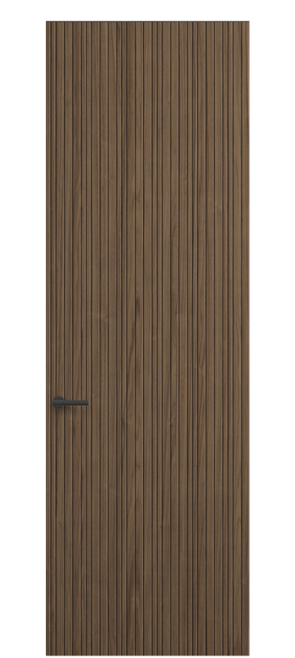 Дверь межкомнатная Select АКП 0021 Орех медный матовый рифт  Скрытый короб Черный Цена 114280 ₽ Наличники уже входят в базовый комплект. Фабрика дверей Волховец 8 (800) 551 43 19 Межкомнатная дверь Select АКП 0021 Орех медный матовый рифт  Цена 114280 ₽ | Volhovec