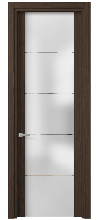 Межкомнатная дверь Планум 4114 Экзотик трюфельный Сатинированное стекло с гравировкой «КВАДРО», триплекс Цена 56020 ₽ | Volhovec