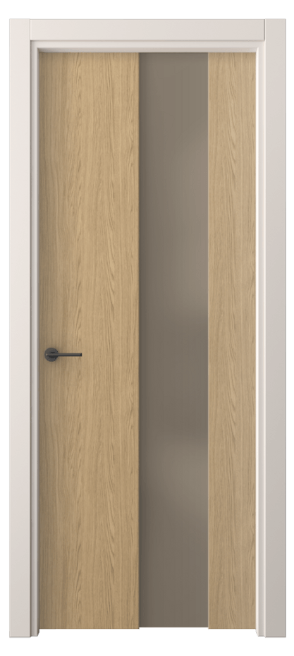 Межкомнатная дверь Фридом 4226 Жемчужный дуб Сатинированное бронзовое стекло, триплекс Цена 36820 ₽ | Volhovec