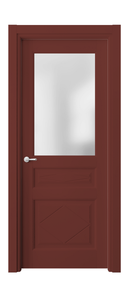 Межкомнатная дверь Toscana Rombo 6344 Бук белоснежный Сатинированное стекло Цена 136510 ₽ | Volhovec