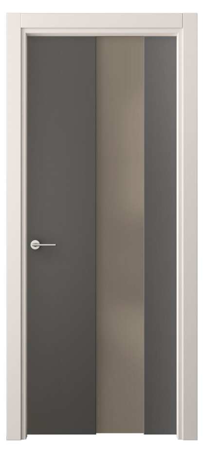 Межкомнатная дверь Фридом 4226 ПЭТ графитовый Сатинированное бронзовое стекло, триплекс Цена 34920 ₽ | Volhovec