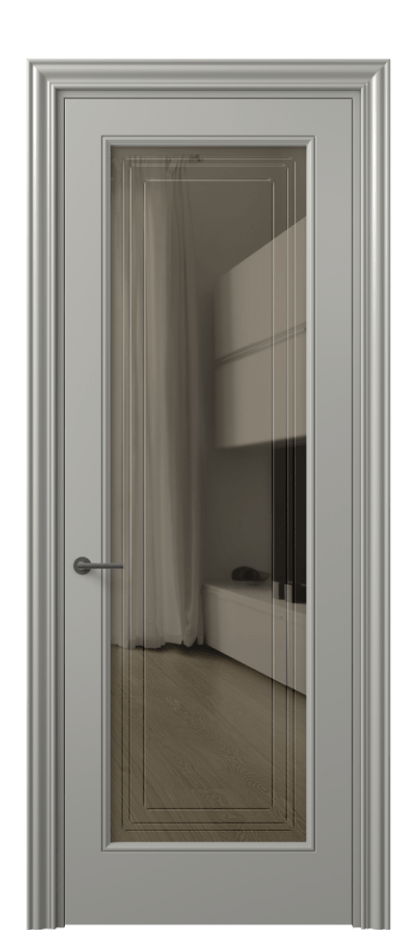 Дверь межкомнатная Mascot 8400 Матовый нейтральный серый Прозрачное бронзовое стекло с гравировкой "Грани", триплекс, 7 мм Фигурный наличник МНСР Цена 85360 ₽ Наличники уже входят в базовый комплект. Фабрика дверей Волховец 8 (800) 551 43 19 Межкомнатная дверь Mascot 8400 Матовый нейтральный серый Прозрачное бронзовое стекло с гравировкой "Грани", триплекс, 7 мм Цена 85360 ₽ | Volhovec