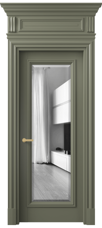 Дверь межкомнатная Antique 7300 Бук оливковый тёмный Двустороннее зеркало с фацетом, триплекс, 8 мм КЭП + Объёмный фриз + Карниз БОТ Цена 176250 ₽ Наличники уже входят в базовый комплект. Фабрика дверей Волховец 8 (800) 551 43 19 Межкомнатная дверь Antique 7300 Бук оливковый тёмный Двустороннее зеркало с фацетом, триплекс, 8 мм Цена 176250 ₽ | Volhovec