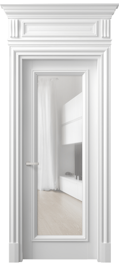 Дверь межкомнатная Antique 7300 Бук белоснежный Рифлёное стекло "Дюна", триплекс, 8 мм КЭП + Объёмный фриз + Карниз ББЛ Цена 100650 ₽ Наличники уже входят в базовый комплект. Фабрика дверей Волховец 8 (800) 551 43 19 Межкомнатная дверь Antique 7300 Бук белоснежный Рифлёное стекло "Дюна", триплекс, 8 мм Цена 100650 ₽ | Volhovec