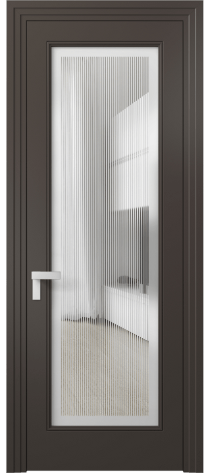 Дверь межкомнатная Rocca 8300 Матовый антрацит Сатинированное с гравировкой "Каннелюры", триплекс, 7 мм Каскадный компланарный наличник МАН Цена 95590 ₽ Наличники уже входят в базовый комплект. Фабрика дверей Волховец 8 (800) 551 43 19 Межкомнатная дверь Rocca 8300 Матовый антрацит Сатинированное с гравировкой "Каннелюры", триплекс, 7 мм Цена 95590 ₽ | Volhovec