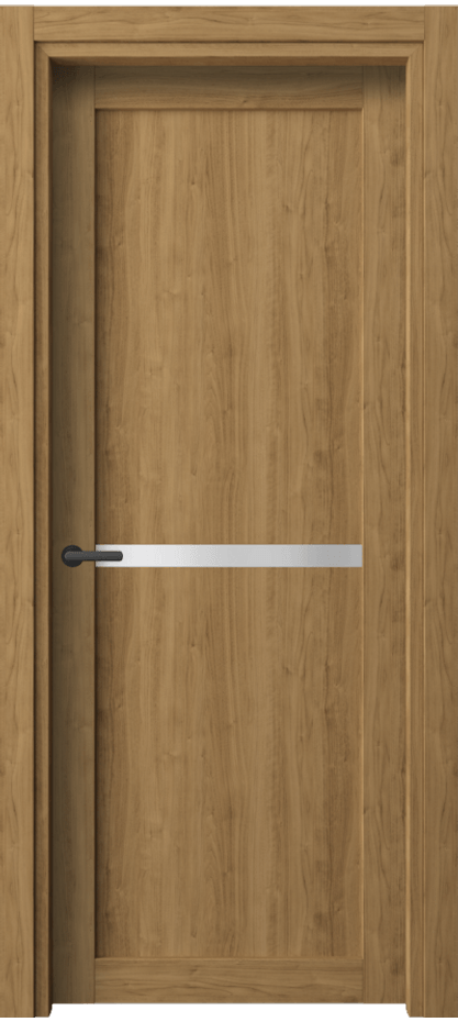 Межкомнатная дверь Нео 2112 Грецкий орех Сатинированное стекло Цена 37840 ₽ | Volhovec