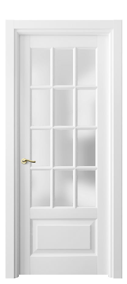 Межкомнатная дверь Lignum 0728 Бук белоснежный Сатинированное стекло Цена 121880 ₽ | Volhovec