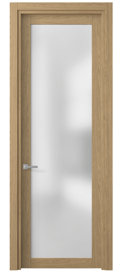 Межкомнатная дверь Планум 2102 Жемчужный дуб Сатинированное стекло Цена 31600 ₽ | Volhovec