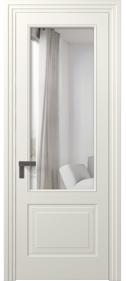 Межкомнатная дверь Rocca 8352 Матовый жемчужный Двустороннее зеркало, триплекс 8 мм Цена 87890 ₽ | Volhovec