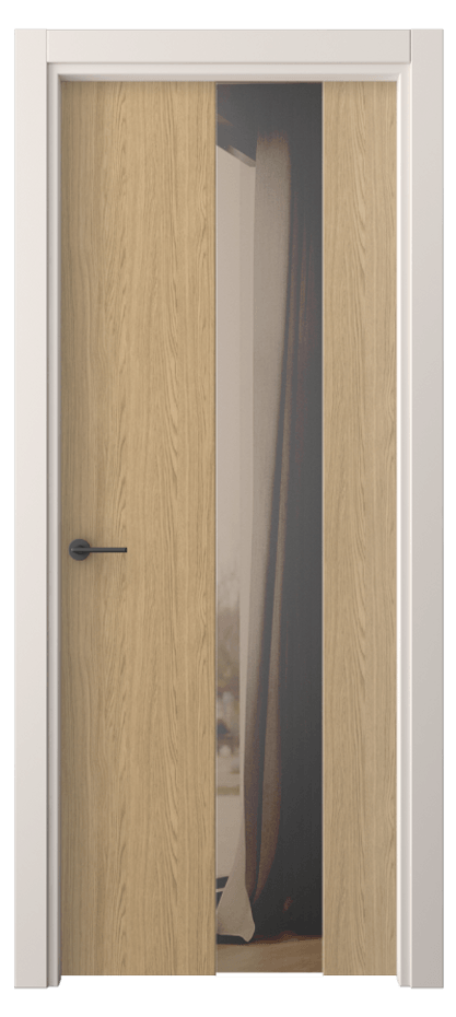 Межкомнатная дверь Фридом 4226 Жемчужный дуб Двустороннее бронзовое зеркало, триплекс Цена 38470 ₽ | Volhovec