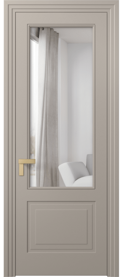 Межкомнатная дверь Рокка 8352 Матовый бисквитный Двустороннее зеркало, триплекс Цена 76920 ₽ | Volhovec