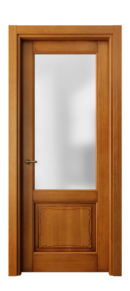 Межкомнатная дверь Toscana Elegante 6322 Бук светлый с патиной Сатинированное стекло Цена 117810 ₽ | Volhovec