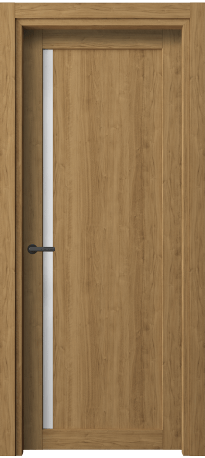 Межкомнатная дверь Нео 2110 Грецкий орех Сатинированное стекло Цена 37840 ₽ | Volhovec