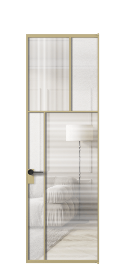 Межкомнатная дверь Мозаик АЛПЛ041.22  Рифлёное стекло "Дюна", триплекс, 6 мм + Фактурное стекло "Лёд", триплекс Цена 210620 ₽ | Volhovec