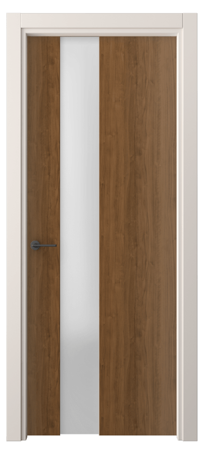 Межкомнатная дверь Фридом 4224 Лесной орех Сатинированное стекло Цена 36820 ₽ | Volhovec