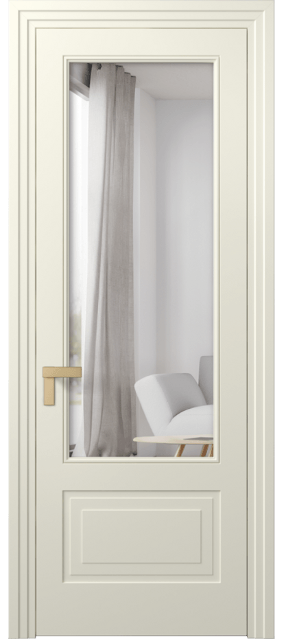 Межкомнатная дверь Rocca 8342 Матовый молочно-белый Двустороннее зеркало, триплекс 8 мм Цена 87890 ₽ | Volhovec