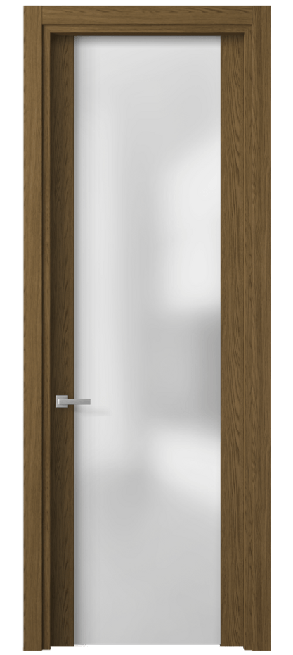 Межкомнатная дверь Планум 4114 Торфяной дуб Сатинированное стекло Цена 36220 ₽ | Volhovec