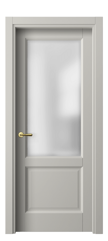 Межкомнатная дверь Galant 1422 Матовый тёплый серый Сатинированное стекло Цена 2190 AZE | Volhovec