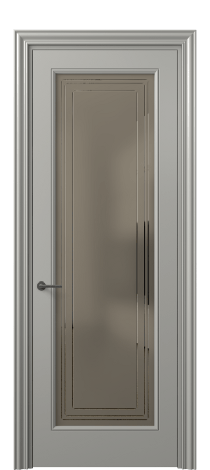 Дверь межкомнатная Mascot 8400 Матовый нейтральный серый Сатинированное бронзовое стекло с гравировкой "Грани", триплекс, 7 мм Фигурный наличник МНСР Цена 85360 ₽ Наличники уже входят в базовый комплект. Фабрика дверей Волховец 8 (800) 551 43 19 Межкомнатная дверь Mascot 8400 Матовый нейтральный серый Сатинированное бронзовое стекло с гравировкой "Грани", триплекс, 7 мм Цена 85360 ₽ | Volhovec