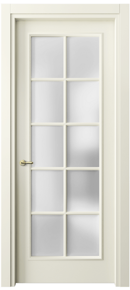 Межкомнатная дверь Paris 8102 Матовый молочно-белый Сатинированное стекло Цена 72399 ₽| Volhovec