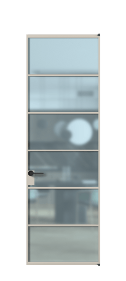 Алюминиевая дверь АЛПЛ040.04 Алюминий светло-бежевый Сатинированное голубое стекло, триплекс. Без короба АСБЖ Цена 128530 Стоимость комплекта двери включает:
1. Полотно (600/650/700/750/800/850/900/950*2000-2400 мм).
2. Короб
3. Комплект фурнитуры (2 торцевые петли и магнитный замок с ответной планкой). Фабрика дверей Волховец 8 (800) 551 43 19 Алюминиевая дверь АЛПЛ040.04 Алюминий светло-бежевый Сатинированное голубое стекло, триплекс Цена 128530 | Volhovec