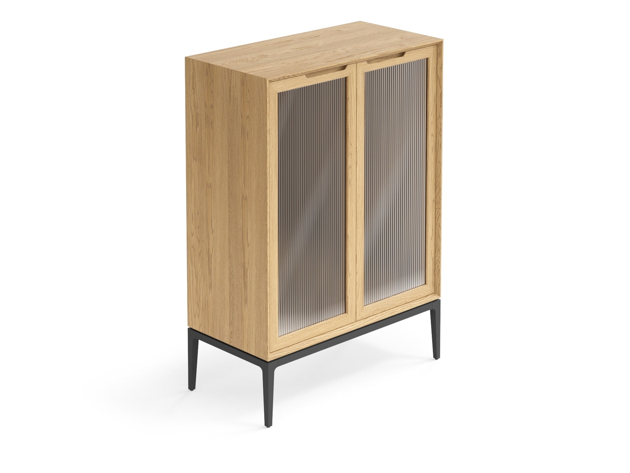 Витрина Velvet дуб соломенный матовый