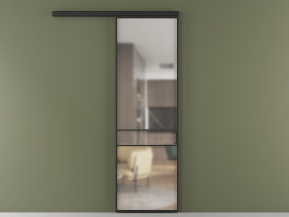 Перегородка Formato вдоль стены одностворчатая АЛПР 040.02 Алюминий Черный Сатинированное стекло "Matelux Crystal Vision", калёное, 6 мм, матовое, каленое 6 мм. Скрытый короб ЧЕР Цена 129250 ₽ 1. Полотно (800/2100 мм)
2. Комплект установки раздвижной системы
3. Базовый комплект фурнитуры
4.Ручка RONDO
. Фабрика дверей Волховец 8 (800) 551 43 19  Перегородка Formato вдоль стены одностворчатая АЛПР 040.02 Алюминий Черный Сатинированное стекло "Matelux Crystal Vision", калёное, 6 мм, матовое, каленое 6 мм Цена 129250 ₽  | Volhovec