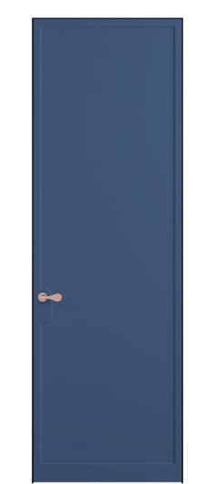 Дверь межкомнатная 7501 Отдалённо-синий RAL 5023. Цвет RAL Отдалённо-синий RAL 5023. Материал Гладкая эмаль. Коллекция Softform. Картинка.