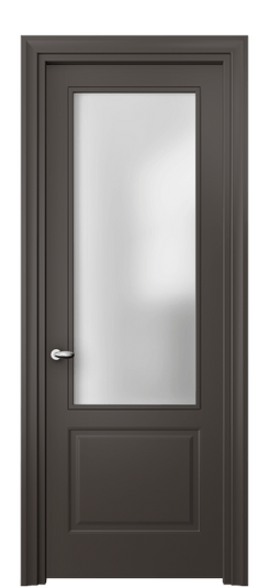 Дверь межкомнатная 8552 МАН САТ. Цвет Матовый антрацит. Материал Гладкая эмаль. Коллекция Эссе. Картинка.