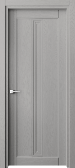 Дверь межкомнатная 6121 ДНСР. Цвет Дуб нейтральный серый. Материал Массив дуба эмаль. Коллекция Ego. Картинка.