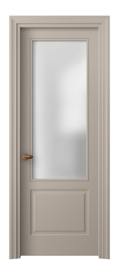 Дверь межкомнатная 8552 МБСК САТ. Цвет Матовый бисквитный. Материал Гладкая эмаль. Коллекция Эссе. Картинка.