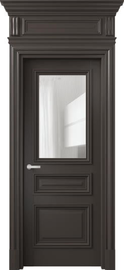 Дверь межкомнатная 7304 МАН DUNE. Цвет Матовый антрацит. Материал Гладкая эмаль. Коллекция Антик. Картинка.