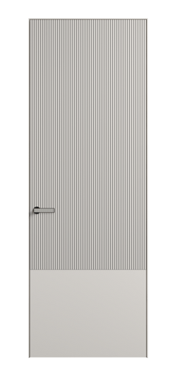 Дверь межкомнатная АКУ 8203 МПБЛ. Цвет Матовый пудровый белый. Материал Гладкая эмаль. Коллекция Вельвет. Картинка.