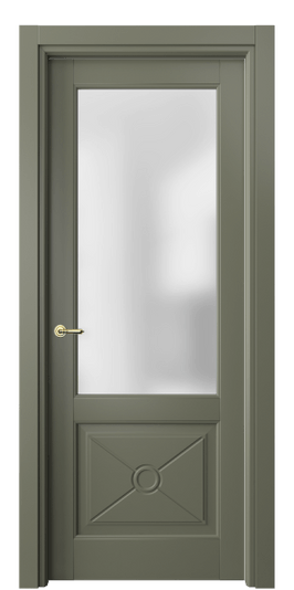 Дверь межкомнатная 6362 БОТ САТ. Цвет Бук оливковый тёмный. Материал Массив бука эмаль. Коллекция Toscana Litera. Картинка.