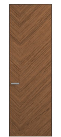 Дверь межкомнатная 0201 ОУММР Орех умбра матовый. Цвет Орех умбра матовый рифт. Материал Радиальный шпон Naturwood. Коллекция Rift. Картинка.