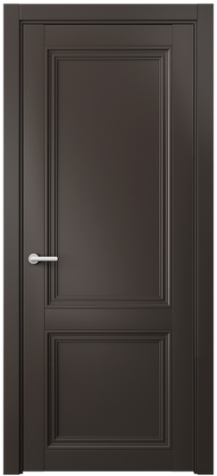 Дверь межкомнатная 2523 МАН. Цвет Матовый антрацит. Материал Гладкая эмаль. Коллекция Центро. Картинка.