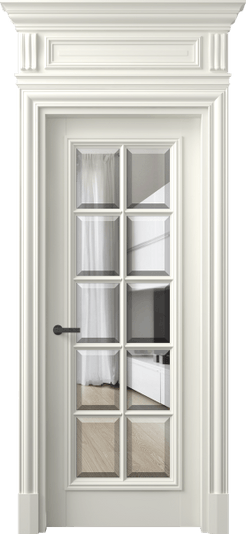 Дверь межкомнатная 7310 БЖМ ПРОЗ Ф. Цвет Бук жемчуг. Материал Массив бука эмаль. Коллекция Antique. Картинка.