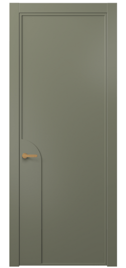 Дверь межкомнатная АКП 8605 МОТ. Цвет Матовый оливковый тёмный. Материал Гладкая эмаль. Коллекция Фрэйм. Картинка.