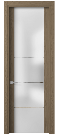 Дверь межкомнатная 4114 МШДД ГРА. Цвет Дуб дымный. Материал Мультишпон. Коллекция Planum. Картинка.