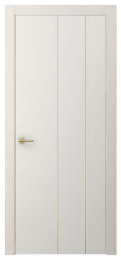 Дверь межкомнатная АКП 4205 ПЭБЛ. Цвет ПЭТ белоснежный. Материал ПЭТ. Коллекция Фридом. Картинка.