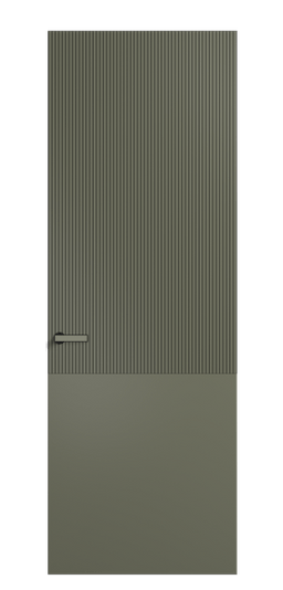 Дверь межкомнатная 8205 МОТ. Цвет Матовый оливковый тёмный. Материал Гладкая эмаль. Коллекция Velvet. Картинка.