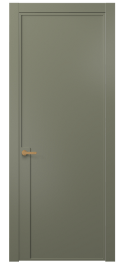 Дверь межкомнатная АКП 8603 МОТ. Цвет Матовый оливковый тёмный. Материал Гладкая эмаль. Коллекция Frame. Картинка.