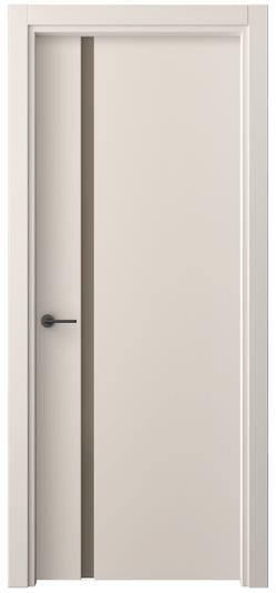 Дверь межкомнатная 4222 ПЭПБ БР САТ. Цвет ПЭТ пудровый бежевый. Материал ПЭТ. Коллекция Фридом. Картинка.