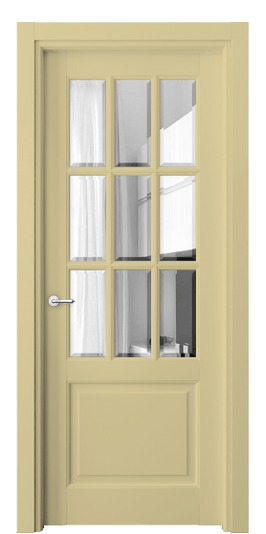 Дверь межкомнатная 6312 Слоновая кость RAL 1014. Цвет RAL Слоновая кость RAL 1014. Материал Массив бука эмаль. Коллекция Toscana Grigliato. Картинка.
