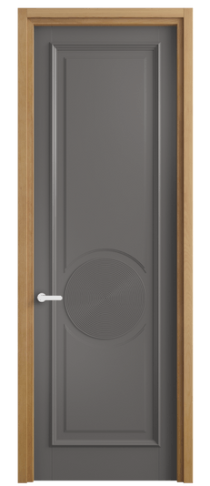 Дверь межкомнатная 6719 МКЛС . Цвет Матовый классический серый. Материал Гладкая эмаль. Коллекция Шарм. Картинка.